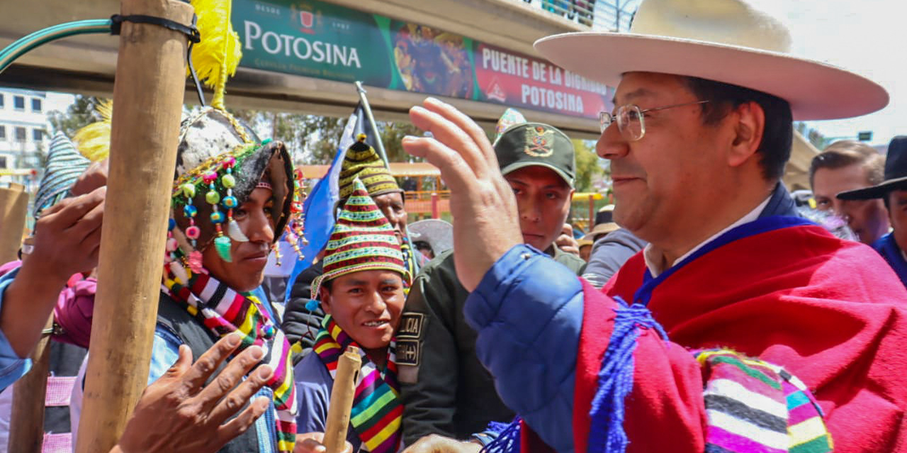 Arce participó en el Ampliado Departamental Extraordinario del Pacto de Unidad, en Potosí. | Foto: Comunicación Presidencial.