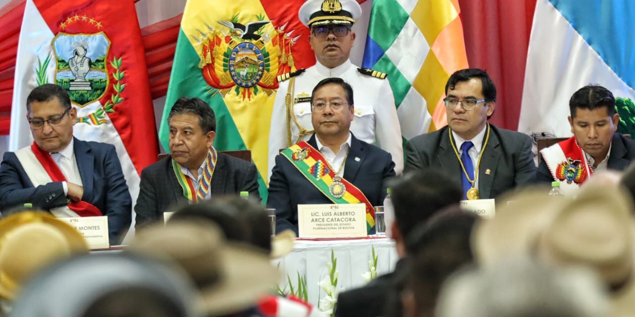 Presidente participa en la Sesión de Honor por el 206 aniversario de la Batalla de la Tablada, en Tarija. Foto: Comunicación Presidencial