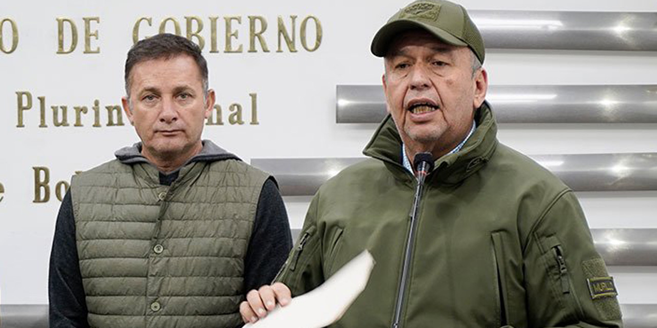 López y Murillo, durante una conferencia de prensa en 2020. | Foto: APG