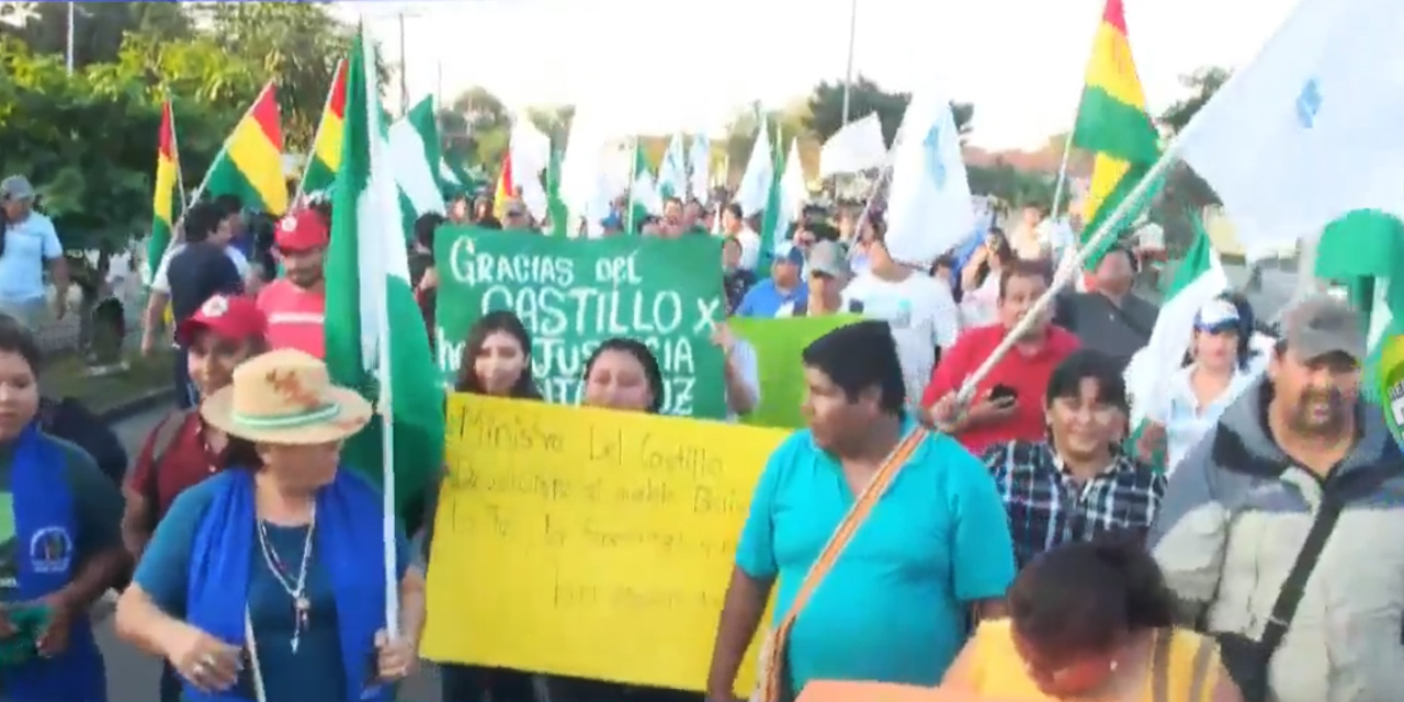 Marcha en Santa Cruz en respaldo a Eduardo Del Castillo