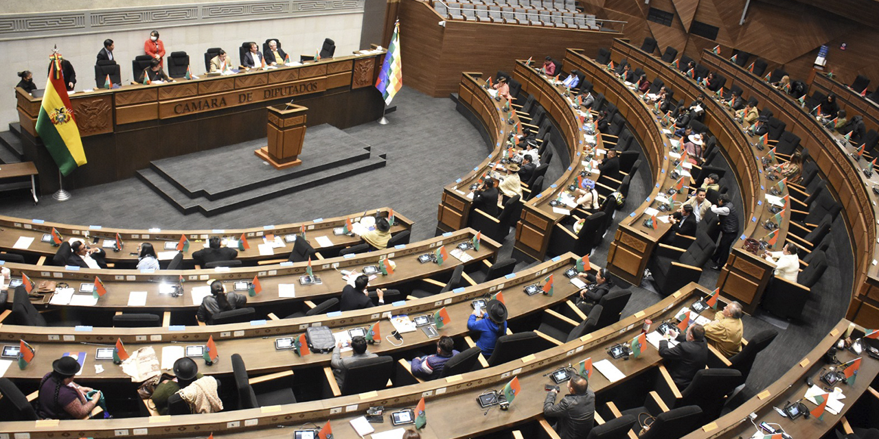 Asambleístas durante una sesión plenaria. (Foto: Gonzalo Jallasi)