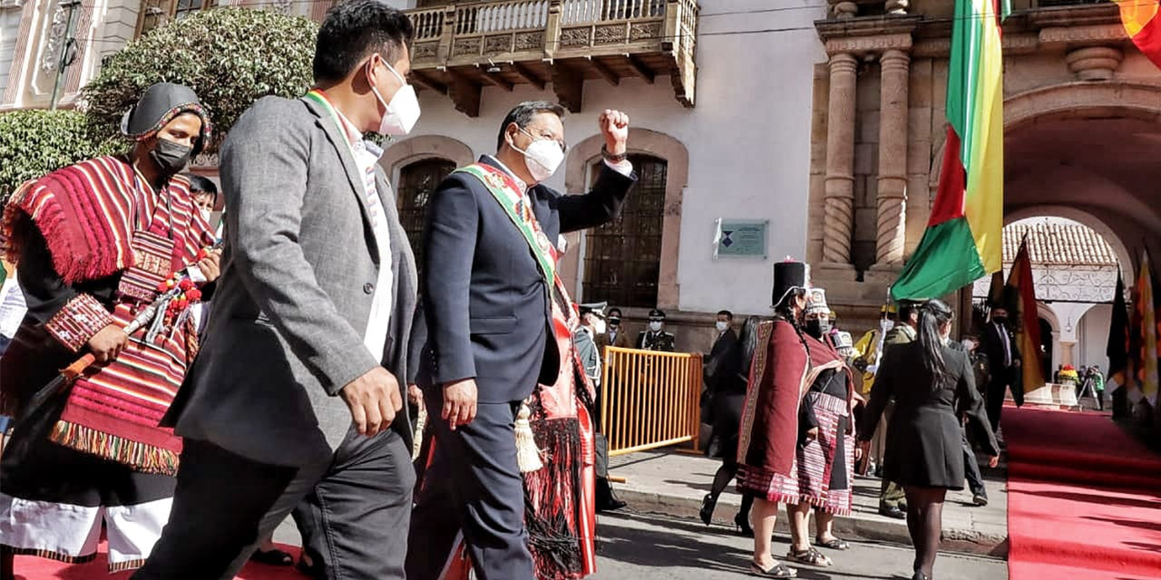 Arce dirigirá su mensaje por el 6 de agosto al pueblo boliviano, enfocado en el Bicentenario 