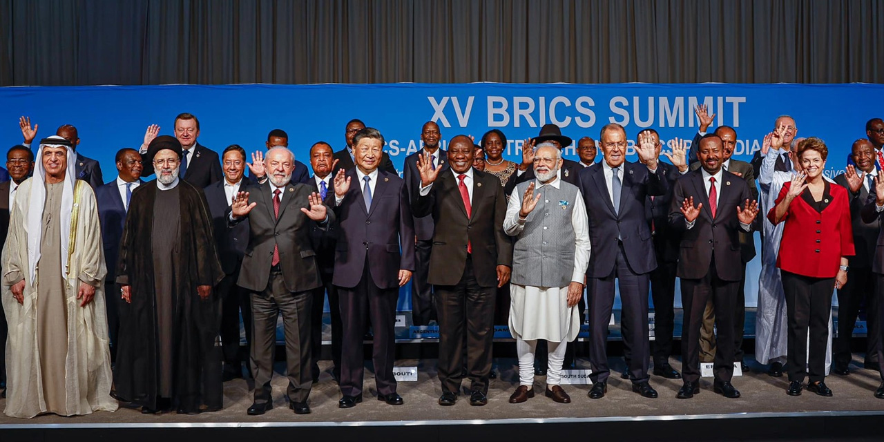 La pasada semana en Sudáfrica se realizó la XV Cumbre de los países que conforman el Grupo de los BRICS. | Foto: Cancillería de Bolivia