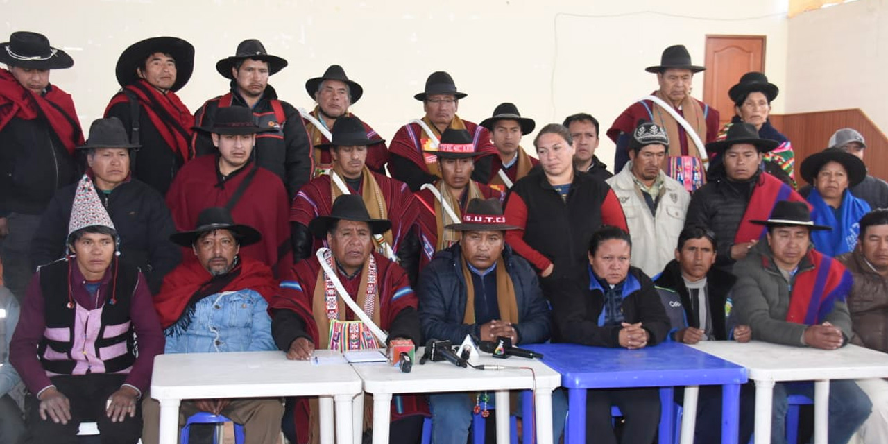 Dirigentes campesinos anuncian reintslación de congreso declarado en cuarto intermedio ante hechos de violencia