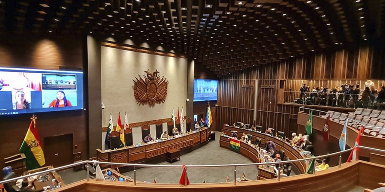 Plenario de la Cámara de Senadores.