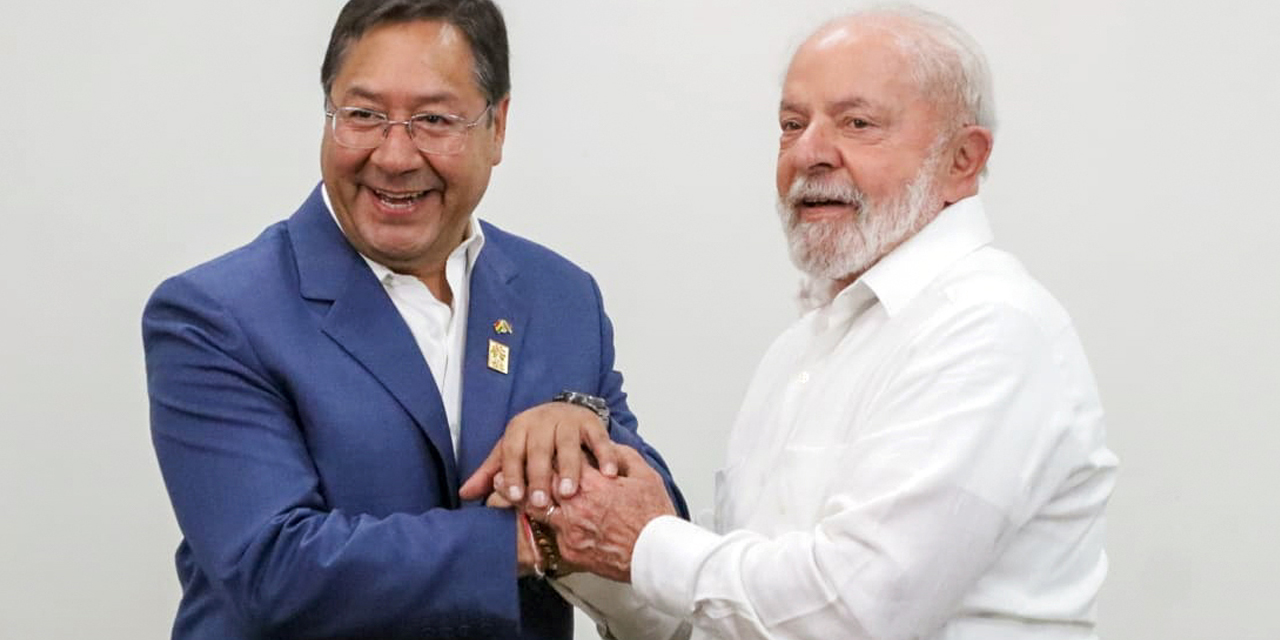 Los presidentes Luis Arce y Lula da Silva / Foto: Luis Arce-Twitter