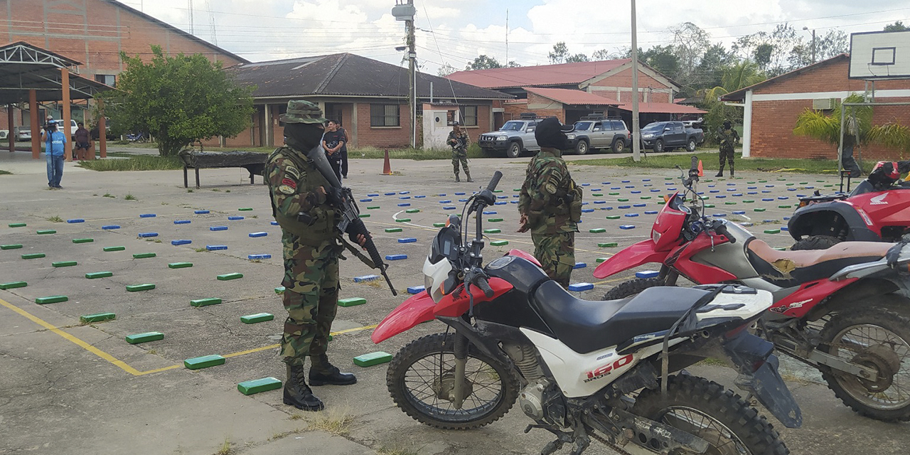 Un operativo de droga en el oriente boliviano. (Foto: Archivo)