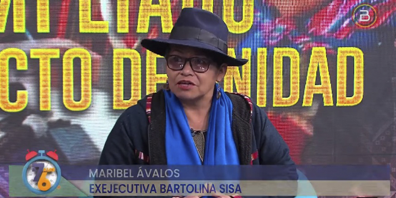 Maribel Ávalos exejecutiva Bartolina Sisa. Foto: Captura