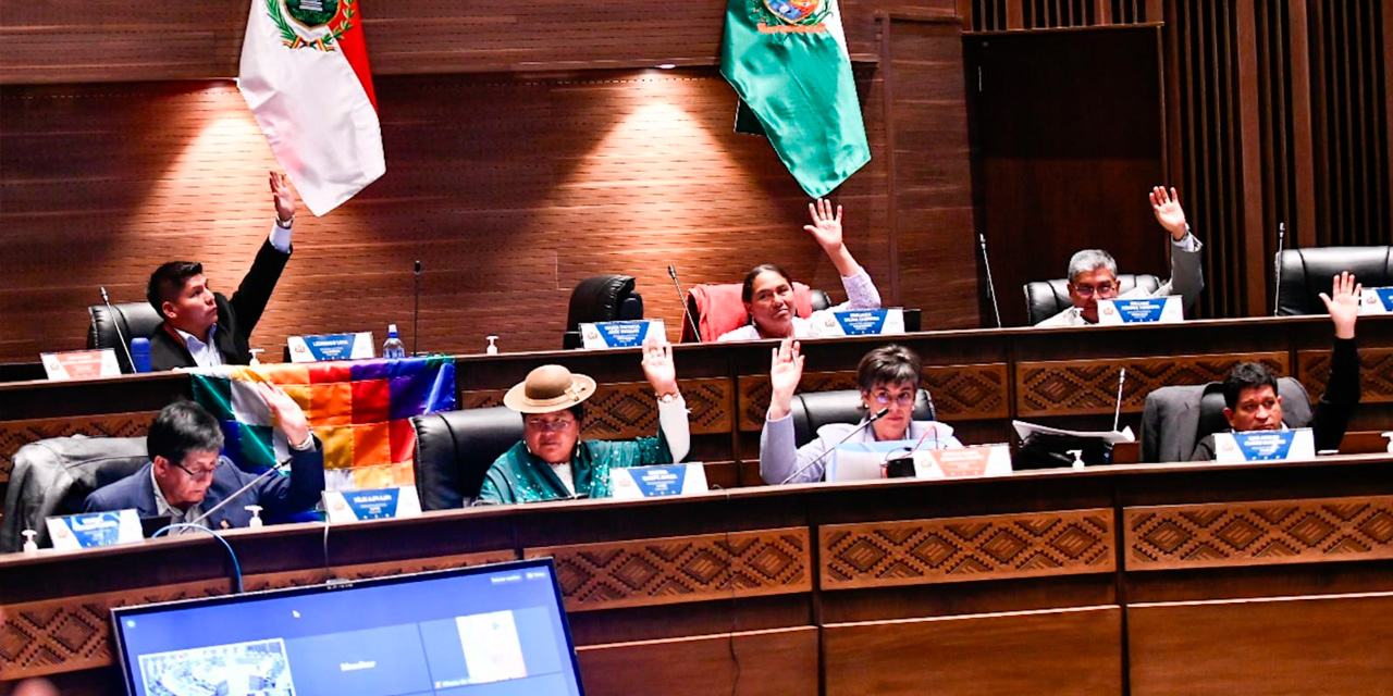 Sesión de la Cámara de Senadores del pasado 31 de agosto. Foto: Facebook Senadores.