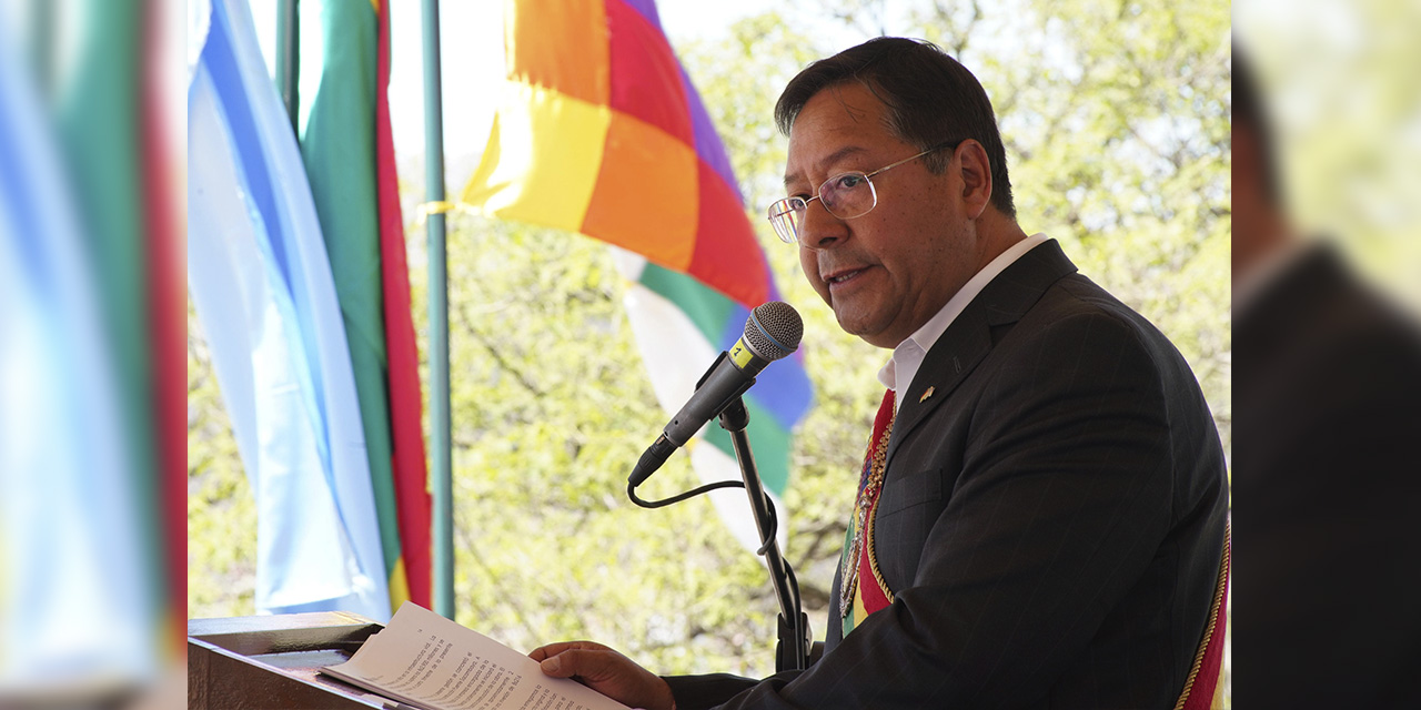 El presidente Luis Arce. Foto: Comunicación Presidencial