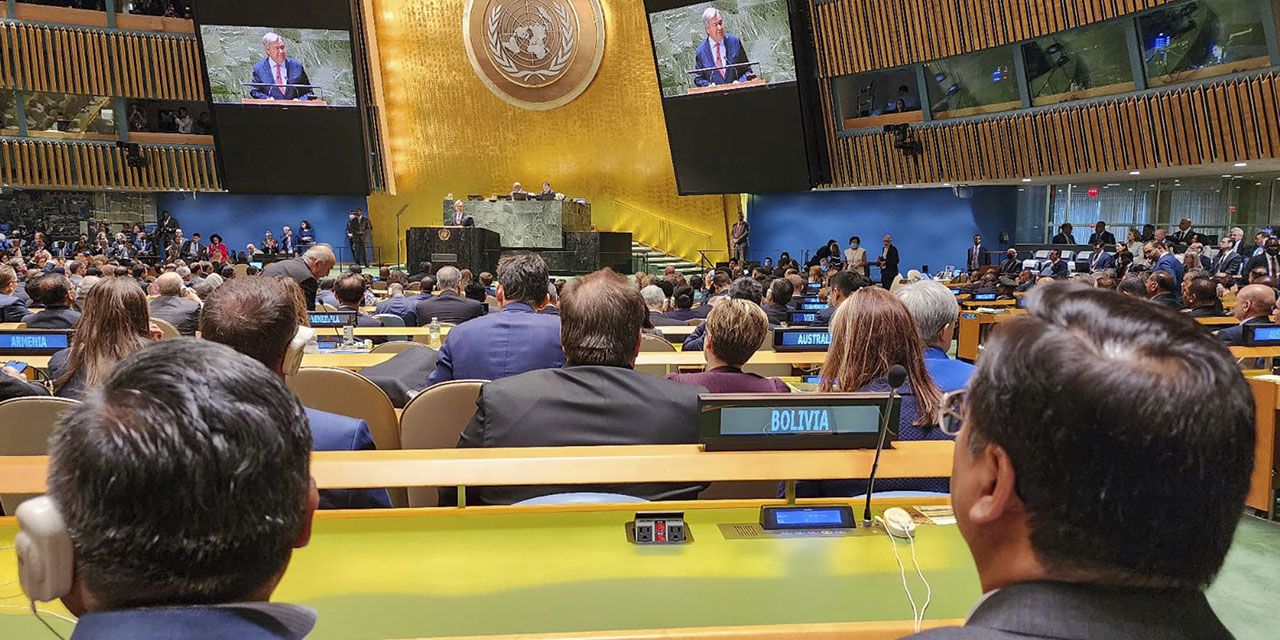 78 periodo de sesiones de la Asamblea General de las Naciones Unidas. | Foto: Comunicación Presidencial.