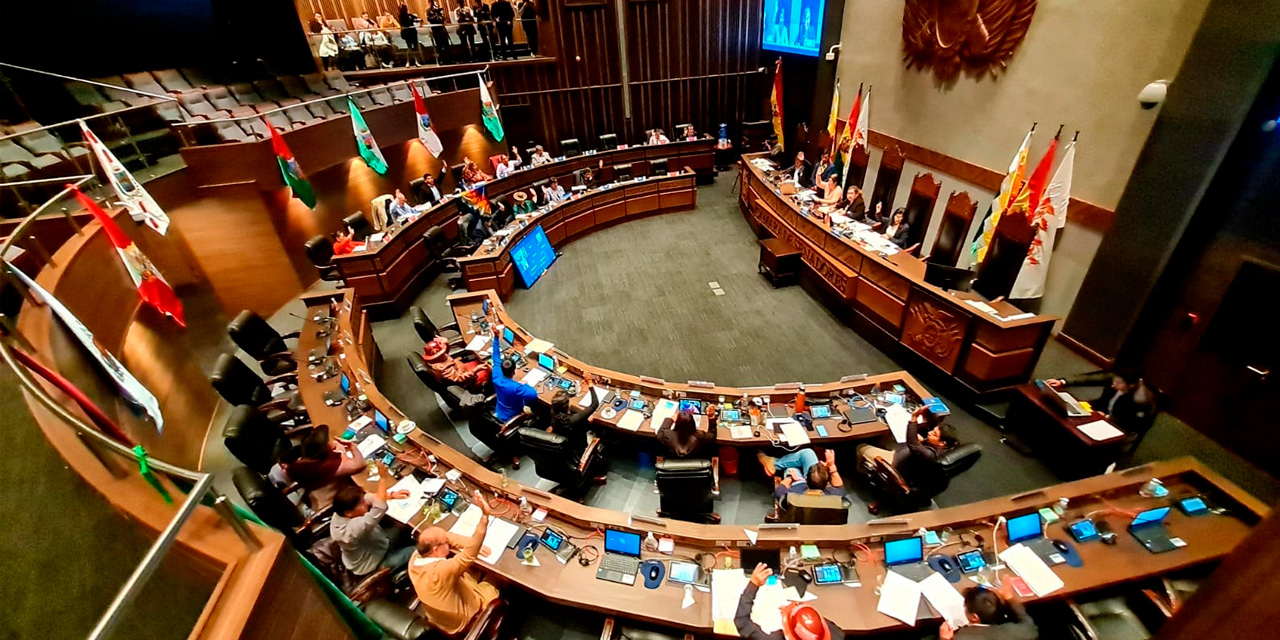 Sesión de la Cámara de Senadores. Foto: Senado