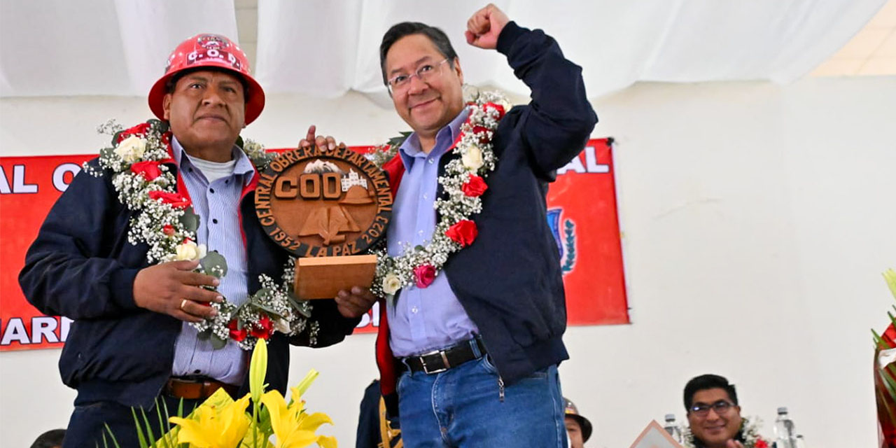 Arce: Estamos construyendo una nueva Bolivia industrializada junto con las organizaciones sociales