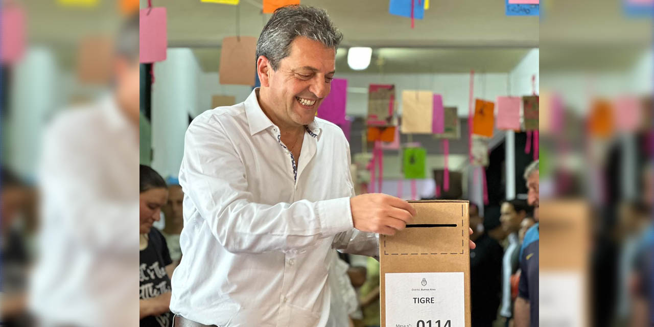 El candidato Sergio Massa, de Unión por  la Patria. | Foto: Télam