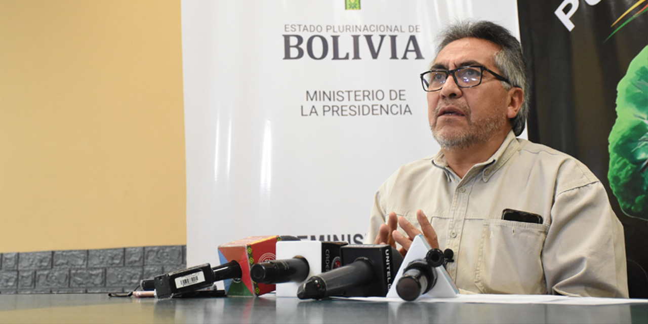 El viceministro de Coordinación y Gestión Gubernamental, Gustavo Torrico.