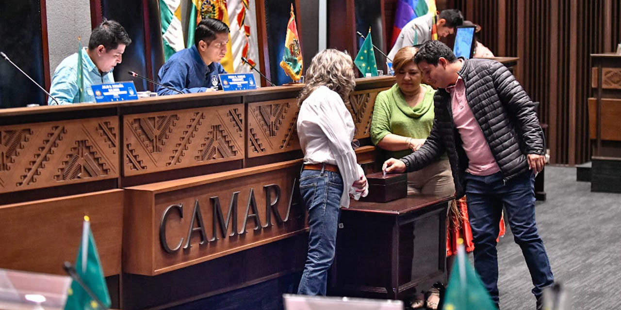 La resolución obtuvo el respaldo de 26 de los 29 senadores que asistieron a la sesión. Foto: Cámara de Senadores