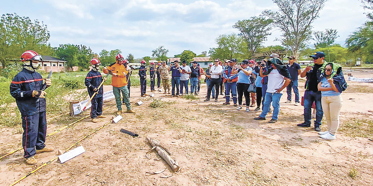 Capacitación en gestión de riesgos y desastres en la región del chaco. | Foto: MRE