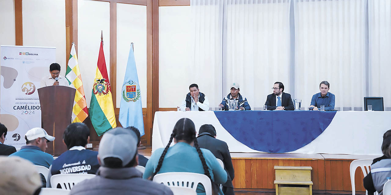 Cerca de un centenar de productores de camélidos, transformadores y artesanos participaron en el encuentro. | Foto: MRE