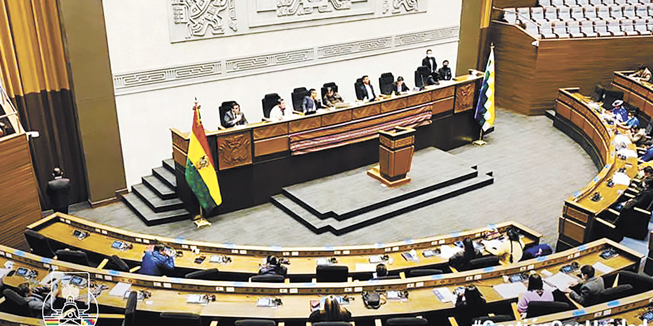 Una sesión del pleno de la Asamblea Legislativa Plurinacional. | Foto: Senado