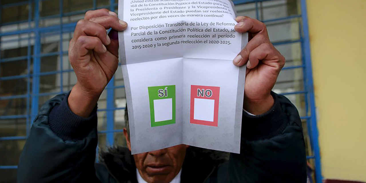 Bolivia le dijo no a su reelección en el referéndum de 2016. Foto: ARCHIVO