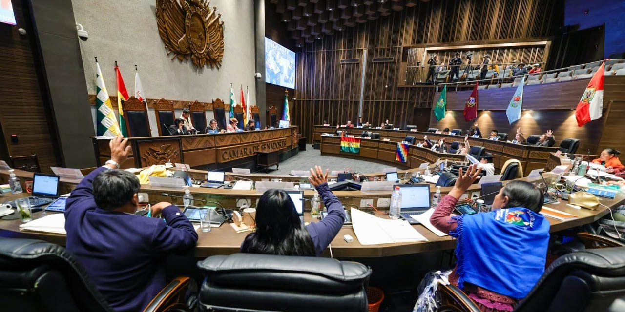 El pleno del Senado en la aprobación del PGE 2024. | Foto: ALP