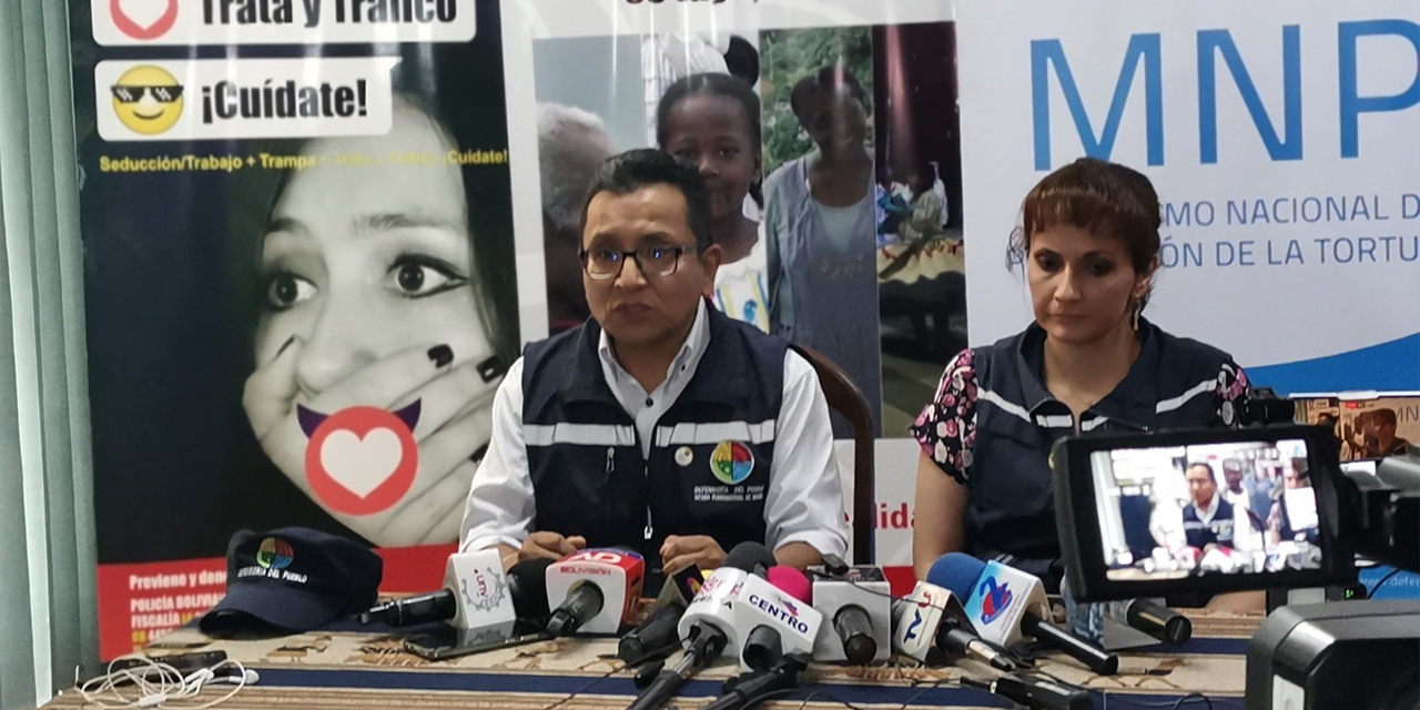 Pedro Callisaya durante una conferencia de prensa. Foto: Archivo