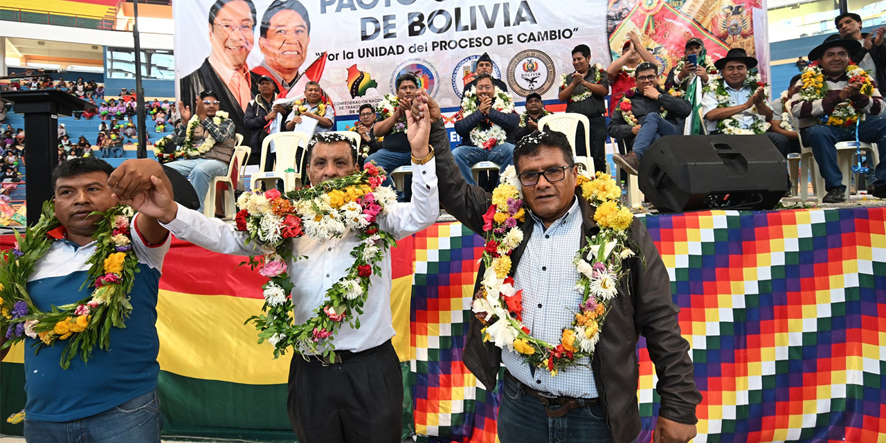 Conforman el Pacto Urbano y Arce les pide velar por el bienestar de los bolivianos