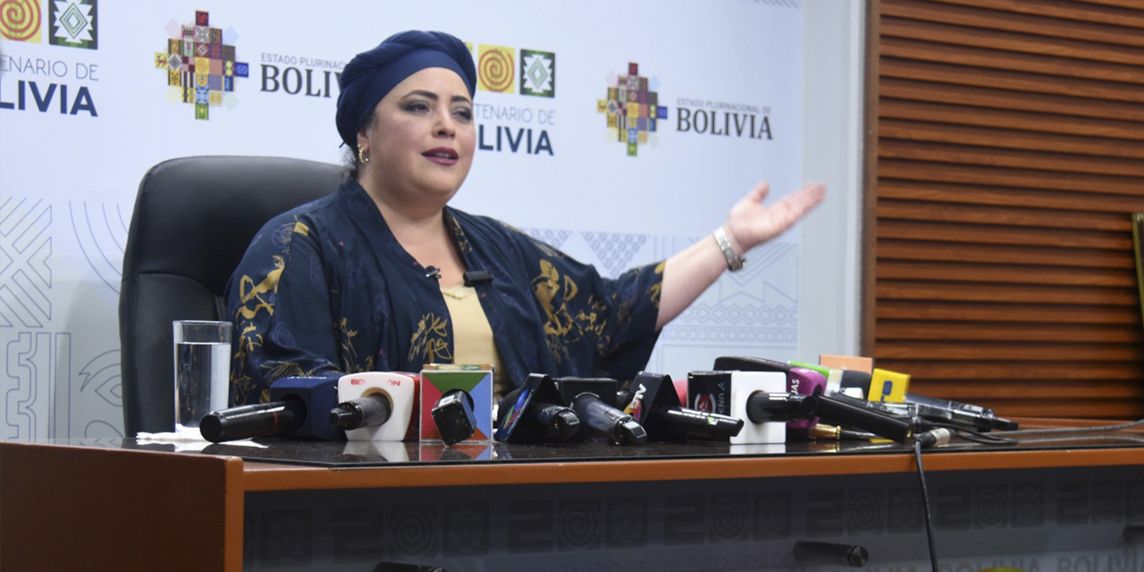 María Nela Prada, ministra de la Presidencia.