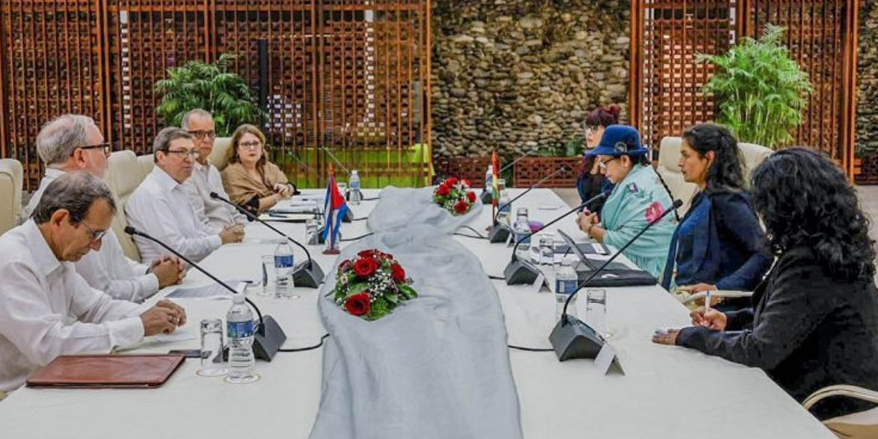 Las delegaciones de Cuba y Bolivia en La Habana. | Foto: Cuba News