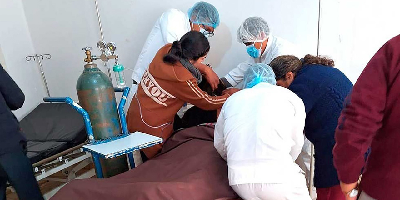 El concejal del MAS internado en un hospital. Foto: Bolivia tv