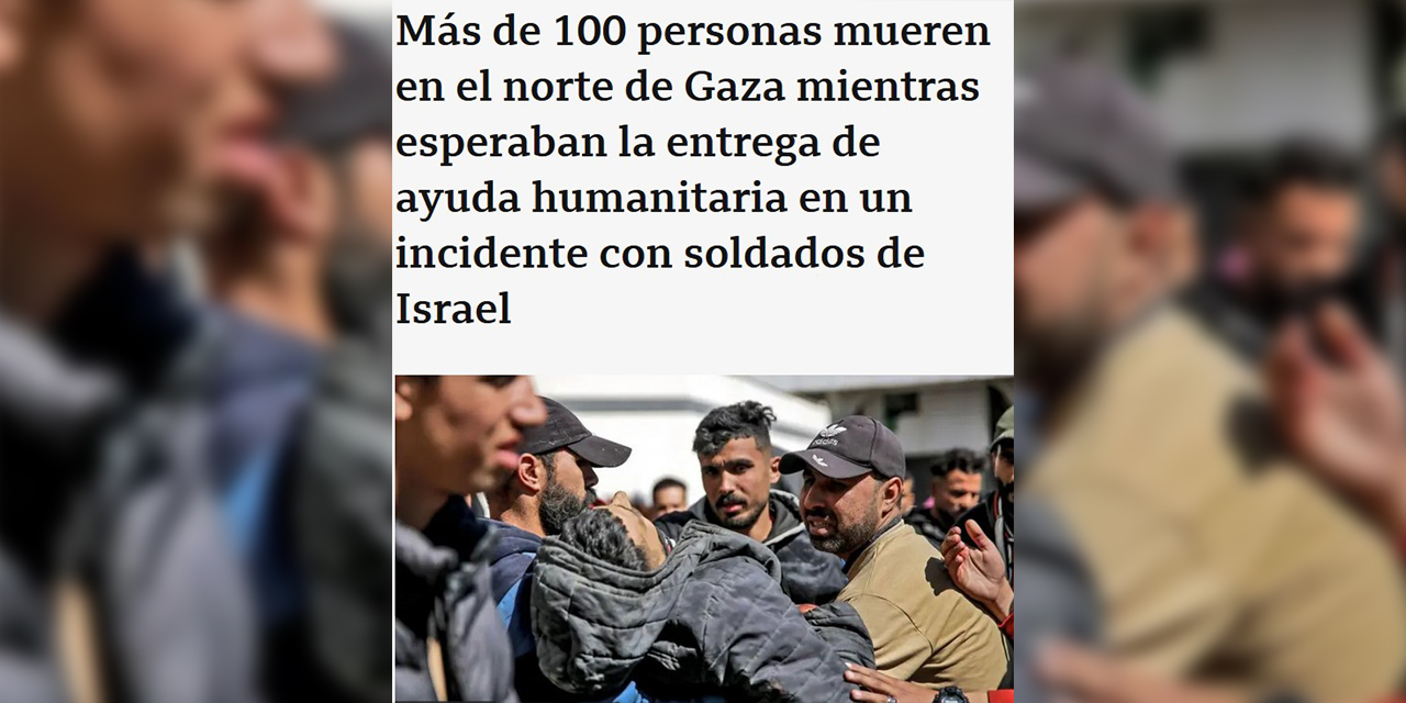 Más de 100 palestinos murieron el jueves mientras esperaban la entrega de ayuda humanitaria en el norte de Gaza. La noticia conmovió al mundo.