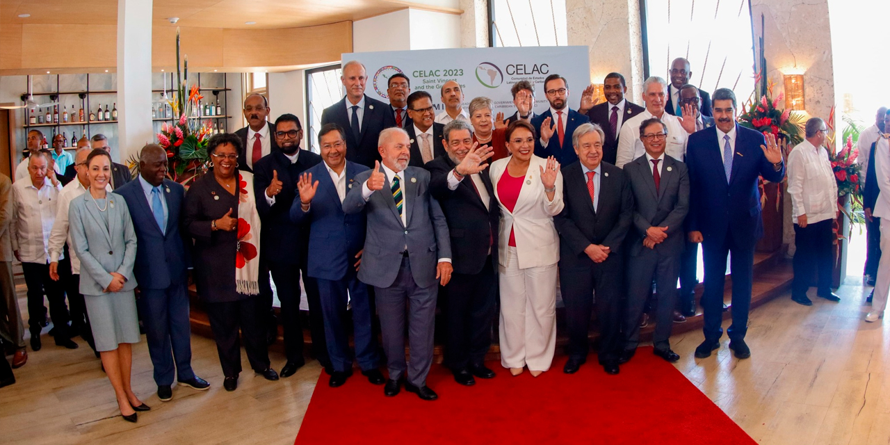 El presidente Luis Arce en la Celac. Foto tomada de la cuenta en Facebook del presidente Luis Arce