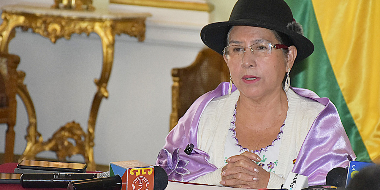 La canciller de Bolivia, Celinda Sosa.