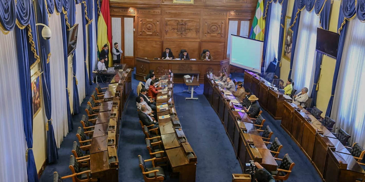 La sesión de la Comisión Mixta de Constitución. Foto: Archivo Senado