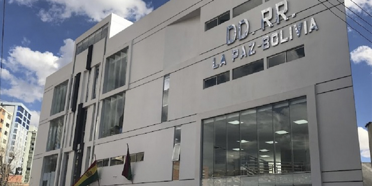 La oficina de Derechos Reales en la ciudad de La Paz.