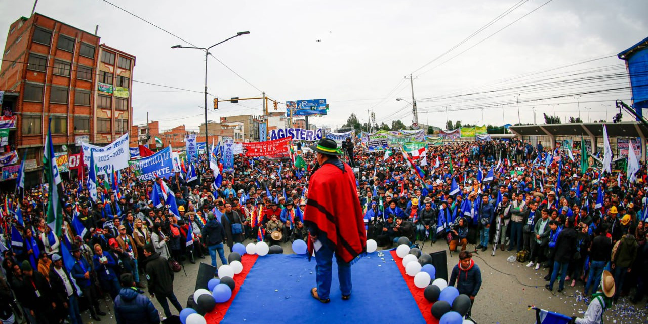 El presidente Luis Arce en la inauguración del X Congreso Nacional del MAS-IPSP. | Foto: Ahora El Pueblo