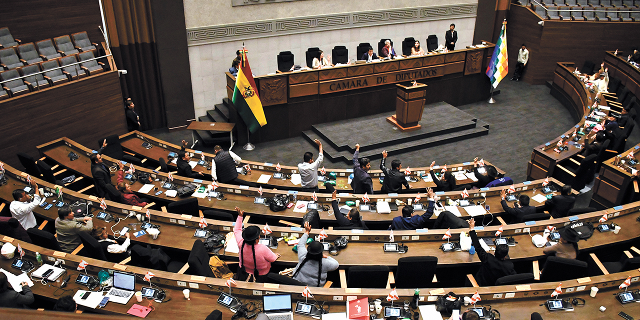 La última sesión en el pleno de Diputados, en la que se rechazó el proyecto de adhesión. Foto: APG