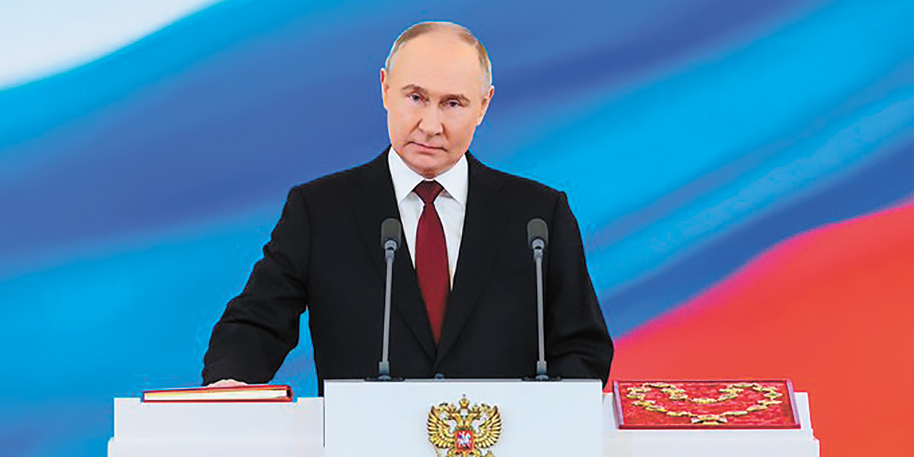 Vladímir Putin juramentó como presidente de Rusia. Foto: SPUTNIK