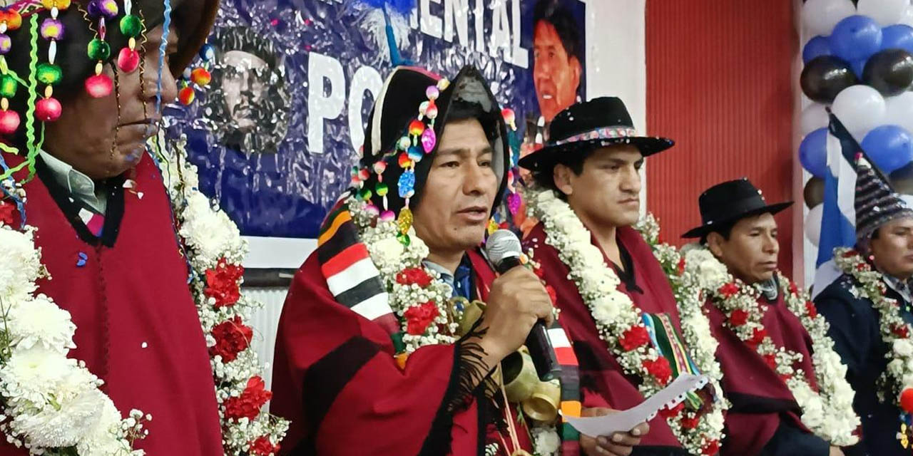 Grover García, presidente nacional del MAS-IPSP, en Potosí. | Foto: RRSS