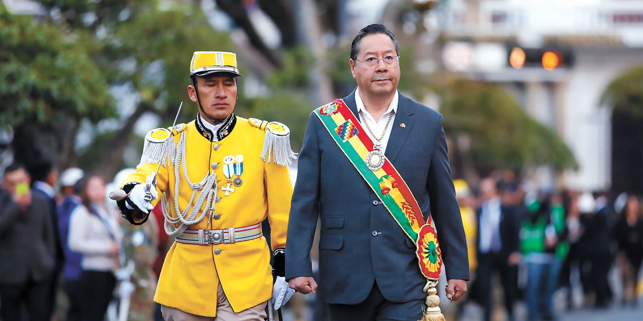 El presidente de Bolivia, Luis Arce. Foto: Archivo