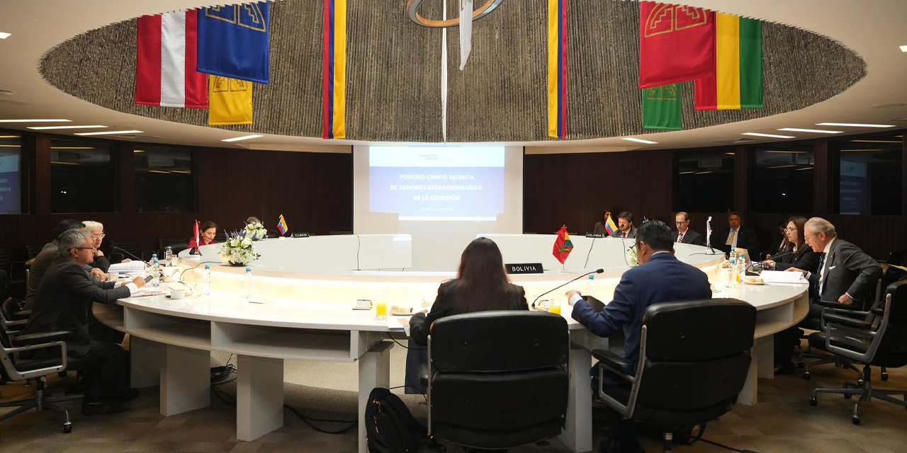 Una de las recientes reuniones de los representantes de los países miembros de la Comunidad Andina. Foto: CAN