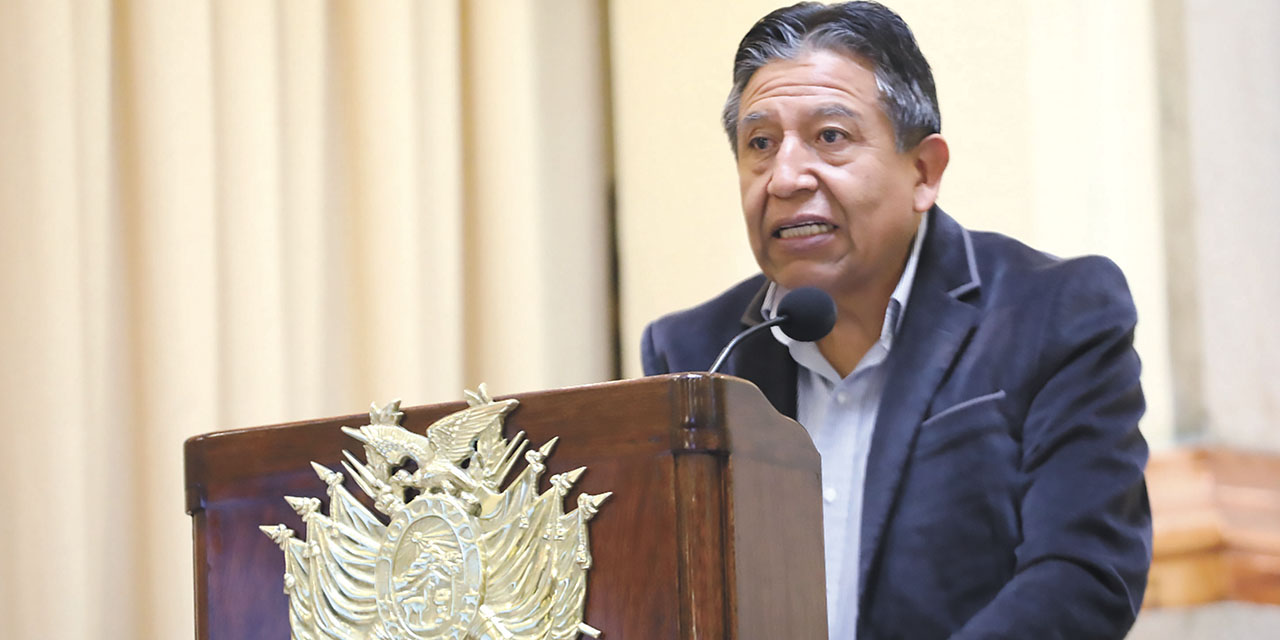 El vicepresidente David Choquehuanca.