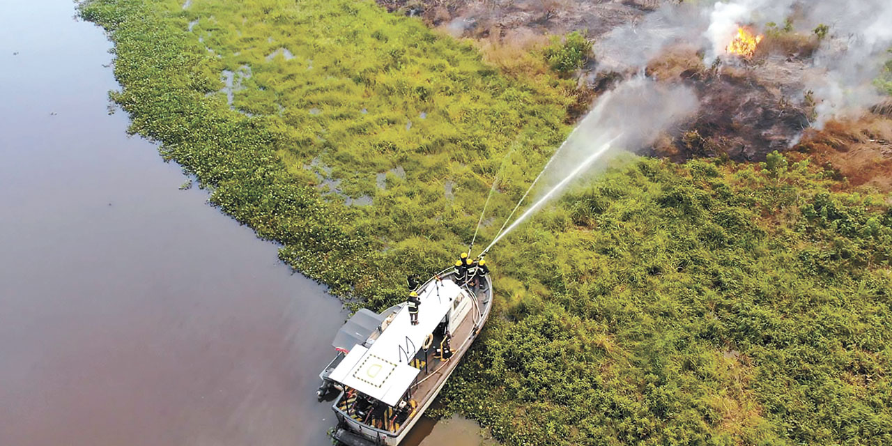 Operativo de mitigación fluvial.