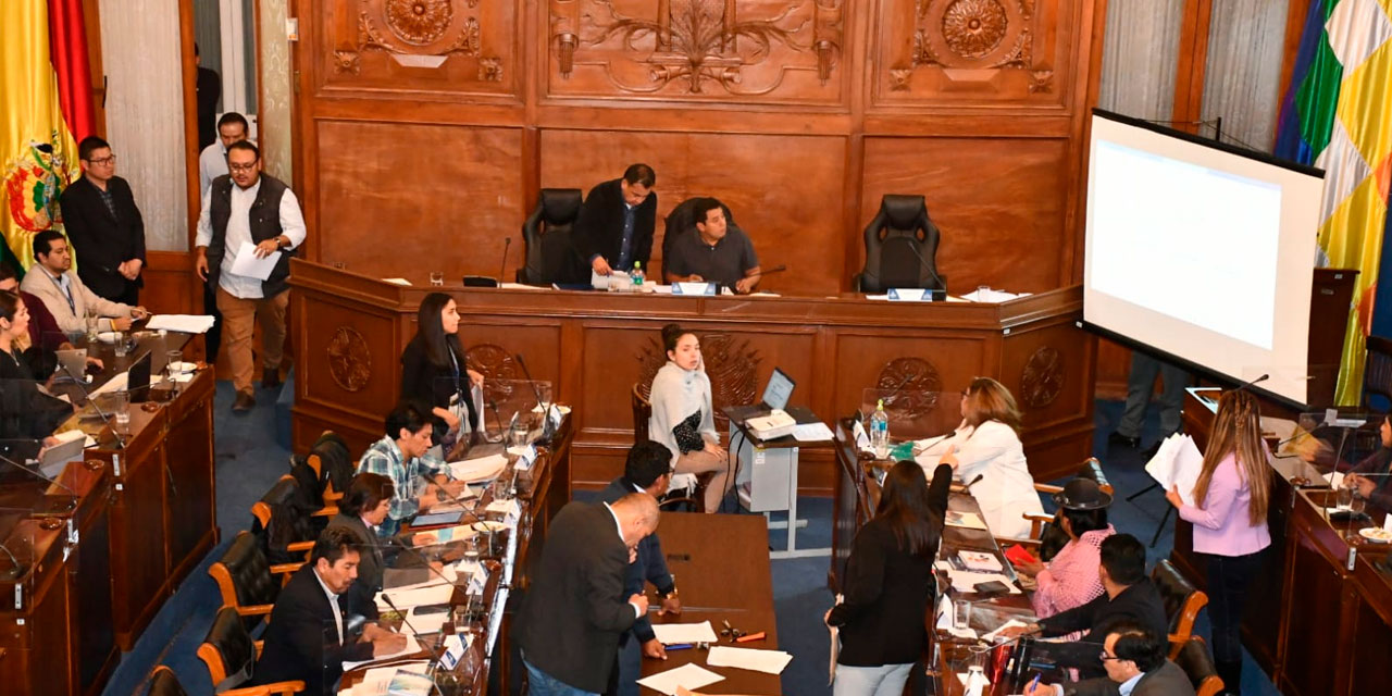 Los diputados y senadores de la Comisión Mixta de Constitución en plena labor. Foto: Archivo Senado