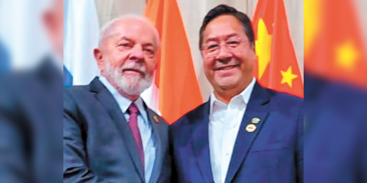 Lula y Arce estrechan lazos en la cumbre del Mercosur, en 2023 Foto: Archivo