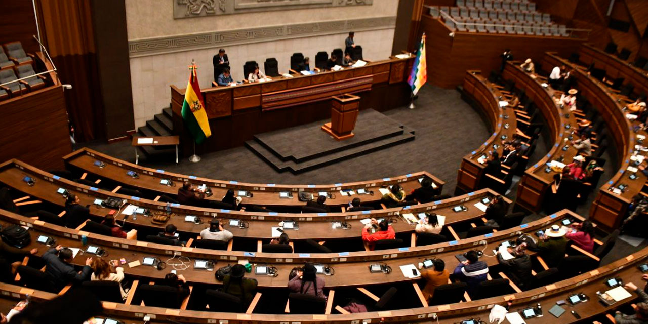 Una de las sesiones de la Asamblea Legislativa Plurinacional (ALP). Foto: Archivo