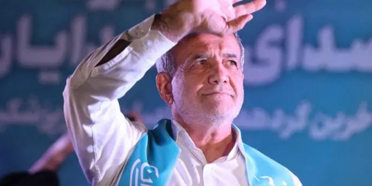 El presidente electo de Irán, Masud Pezeshkian. Foto: TELESUR