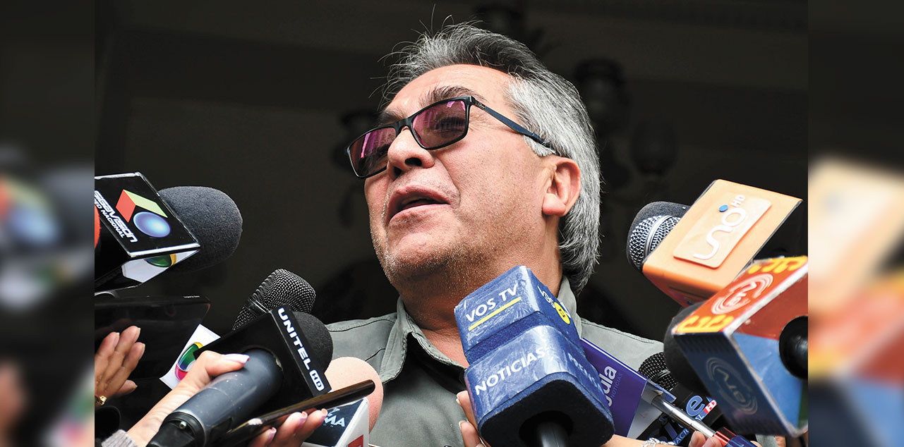 El viceministro de Coordinación Gubernamental, Gustavo Torrico.