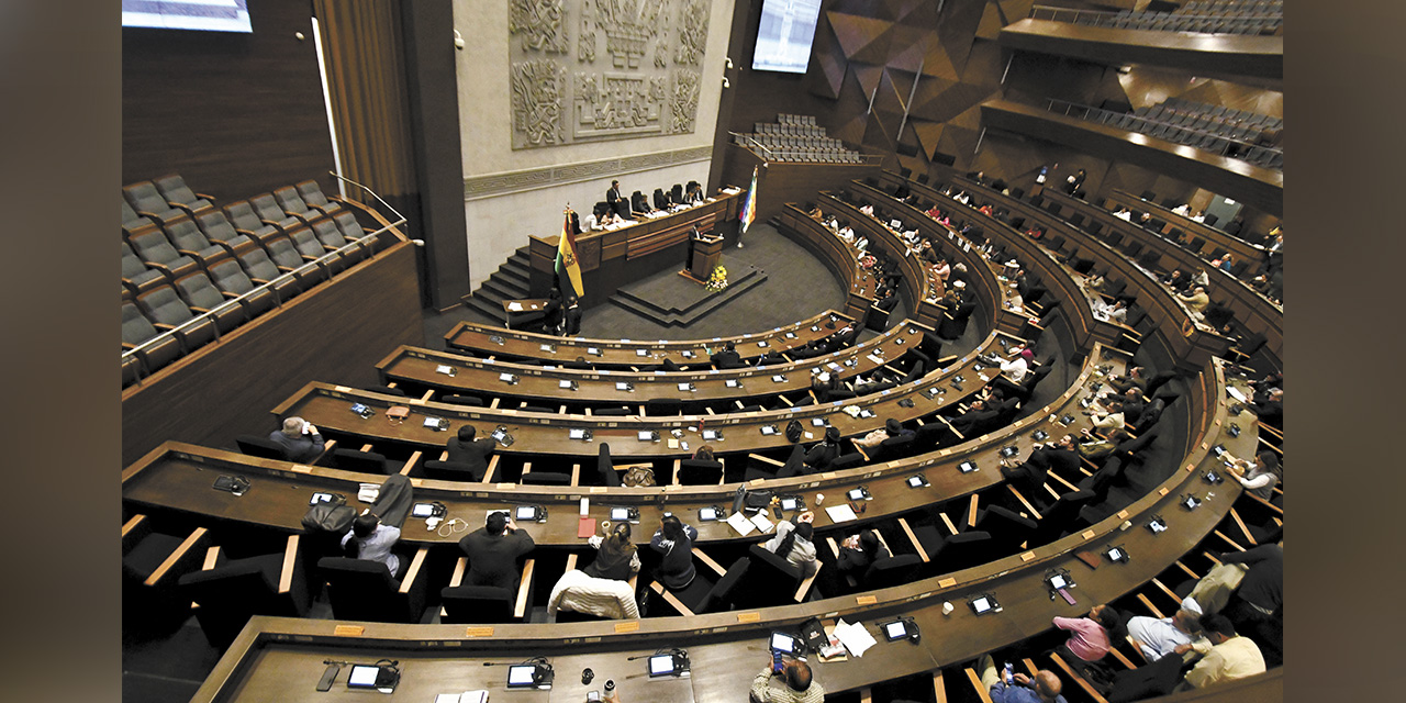 Una sesión en la Asamblea Legislativa.