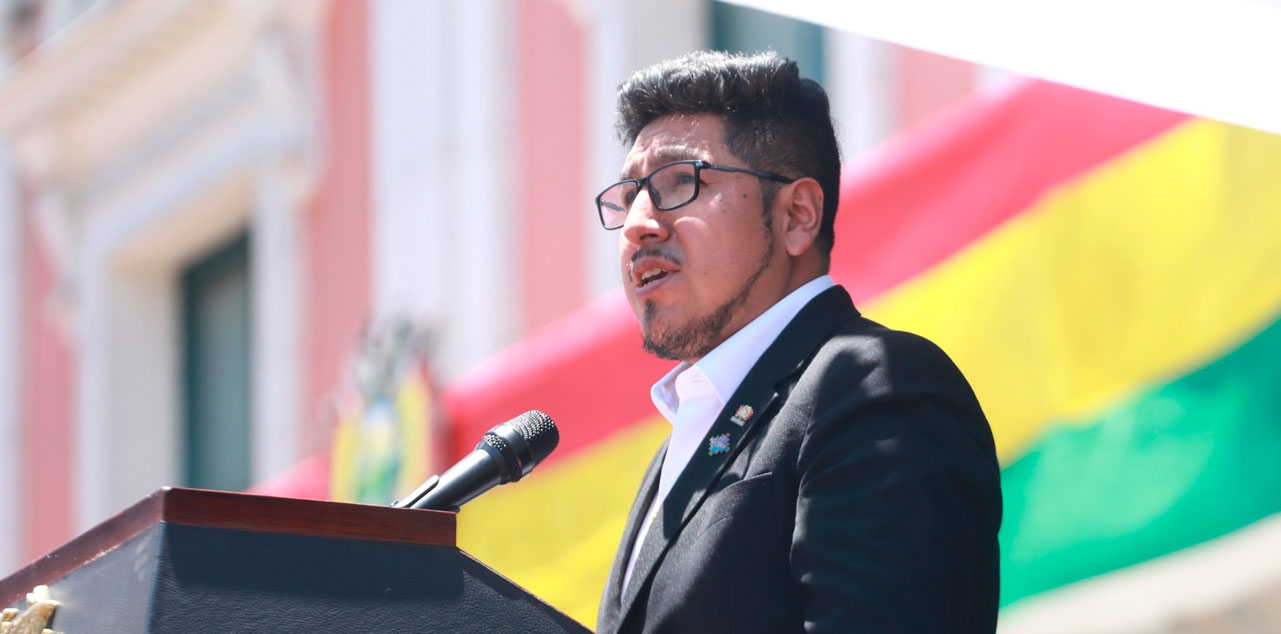 El presidente de la Cámara de Diputados, Omar Yujra. Foto: Cámara de Diputados